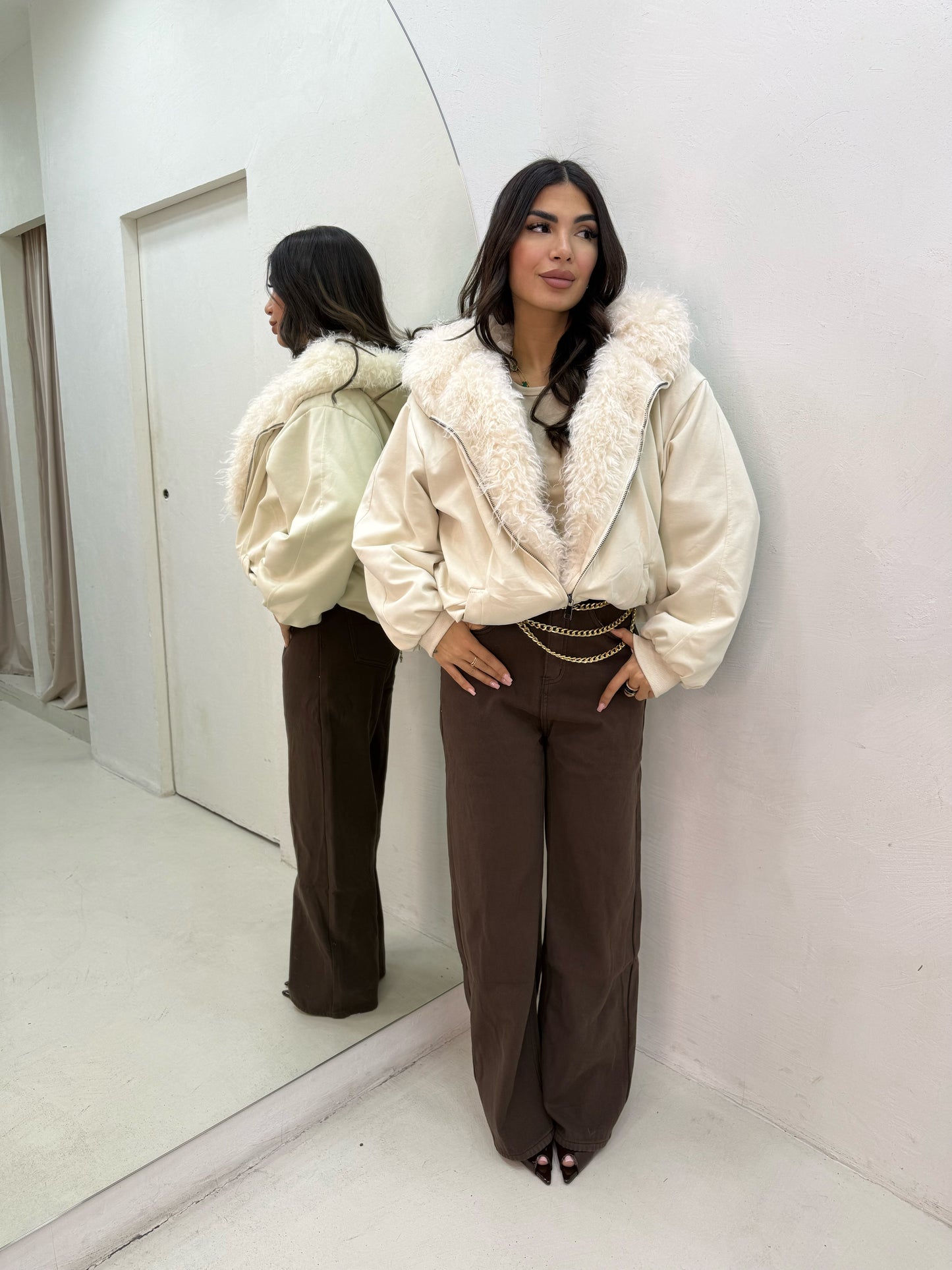 Jeans Felpato Brown