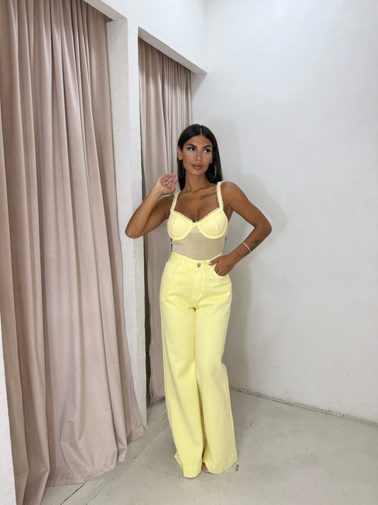 Jeans Zampa Giallo