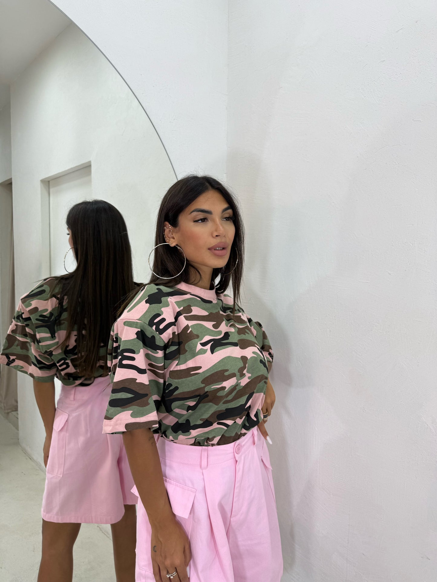 Maglia Mimetica Pink
