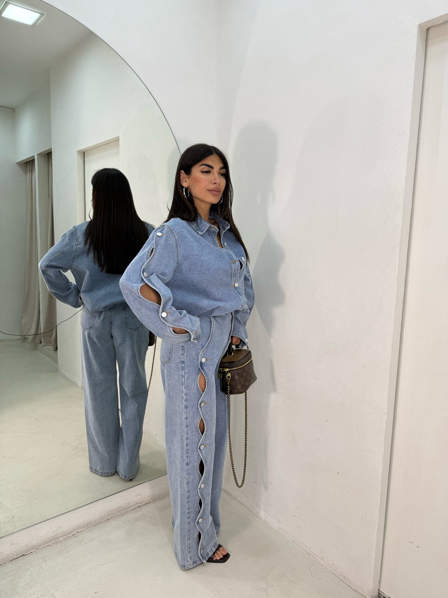 Coordinato Denim Bottoni