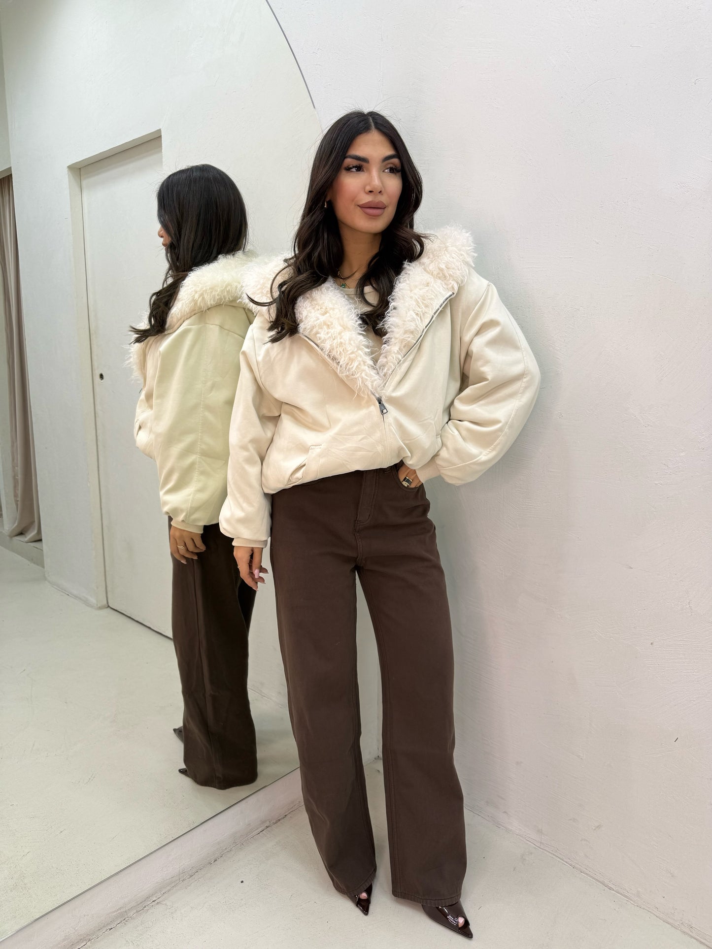 Jeans Felpato Brown