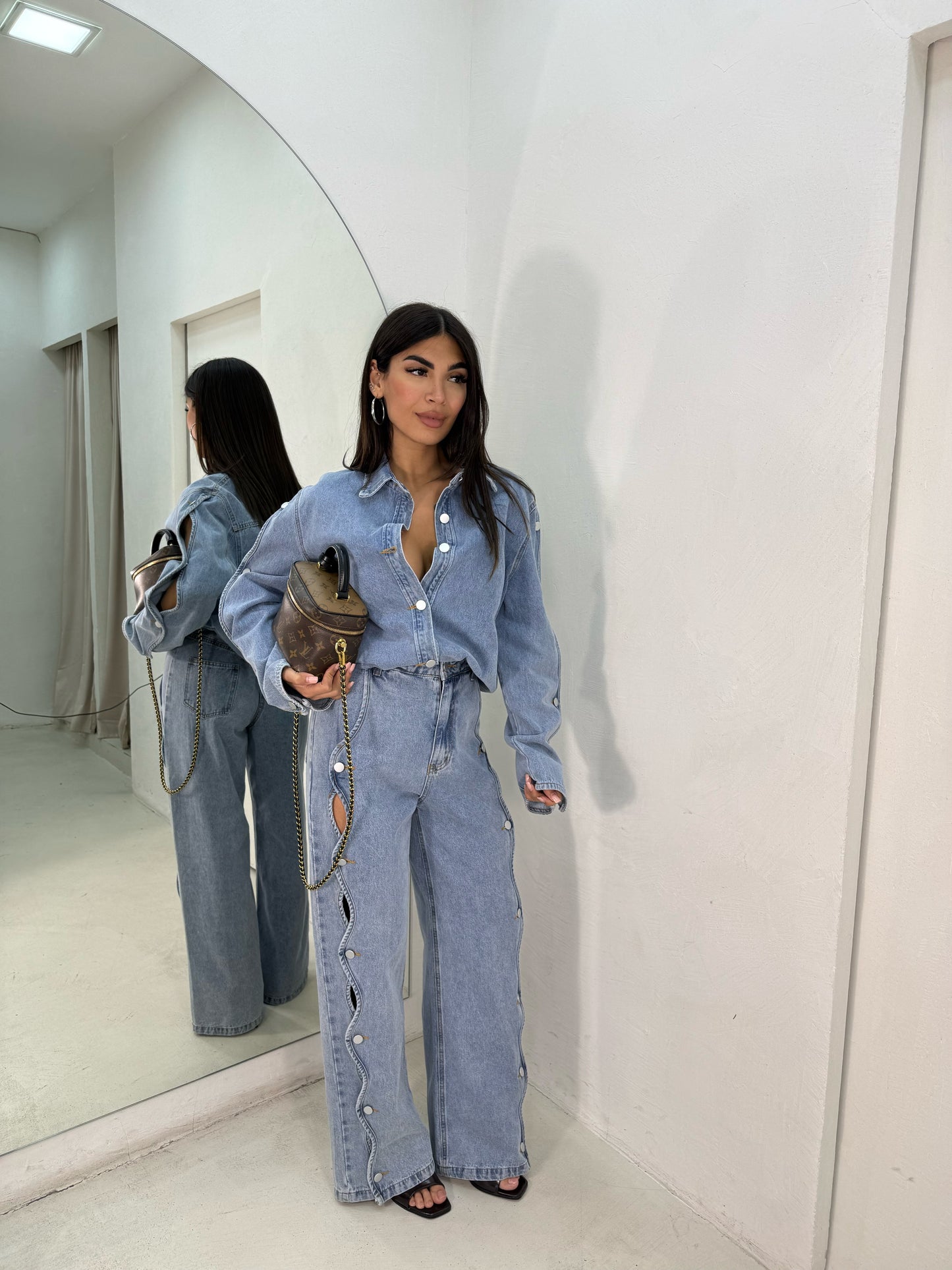 Coordinato Denim Bottoni
