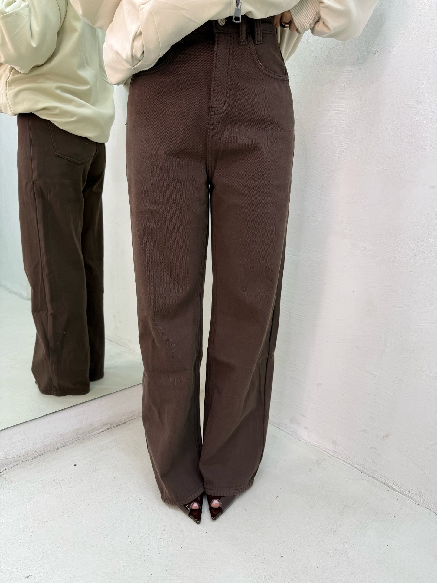 Jeans Felpato Brown
