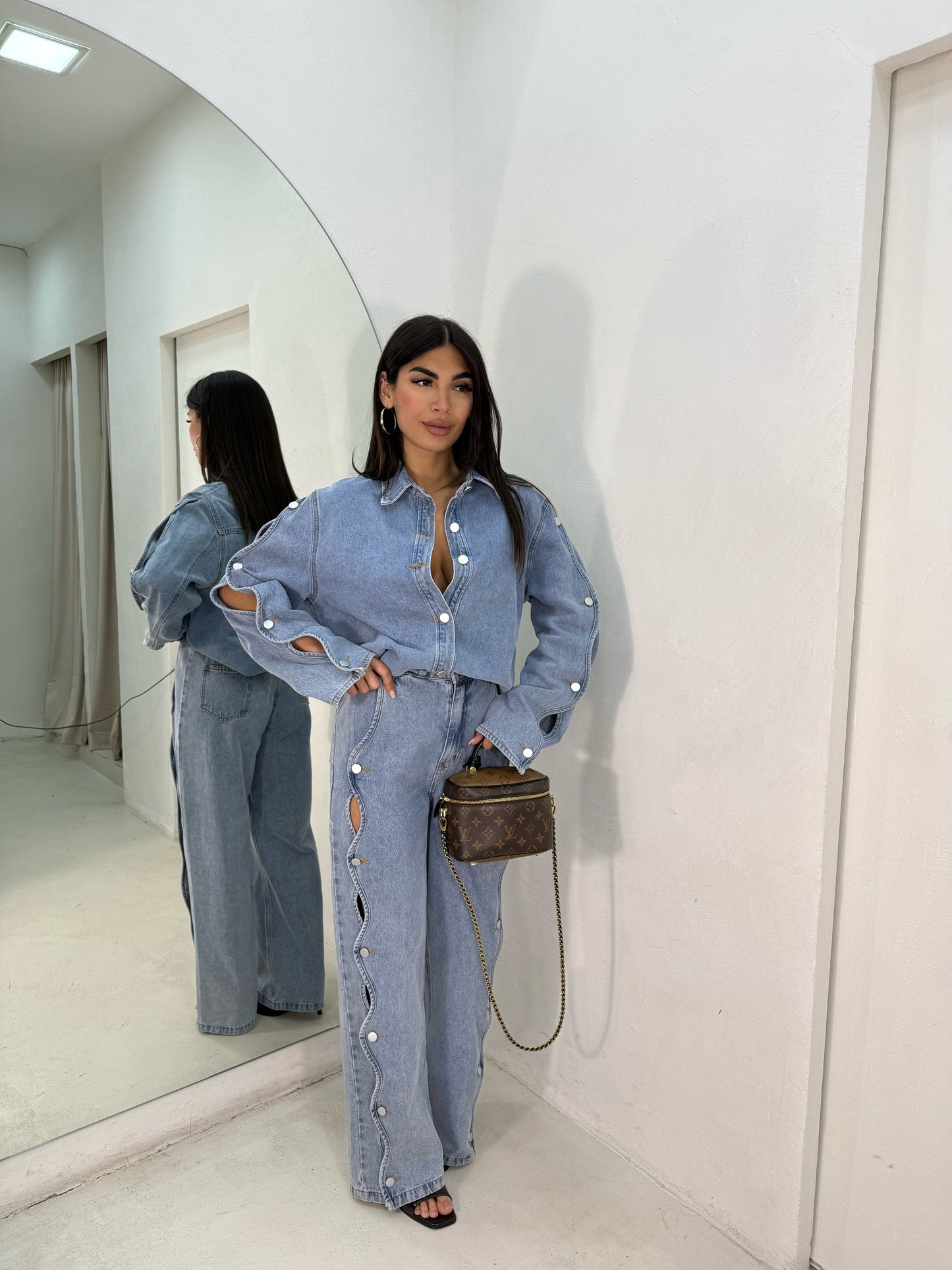 Coordinato Denim Bottoni