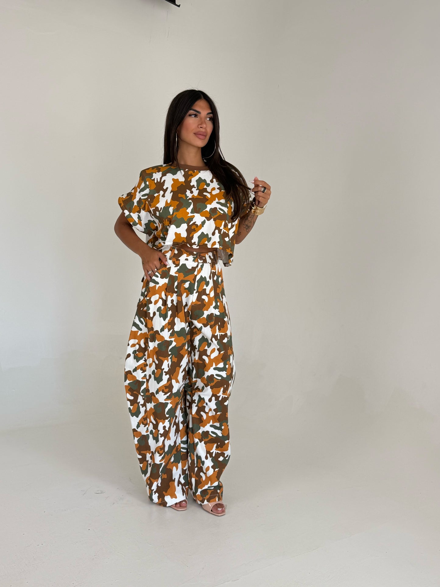Coordinato Orange Mimetico