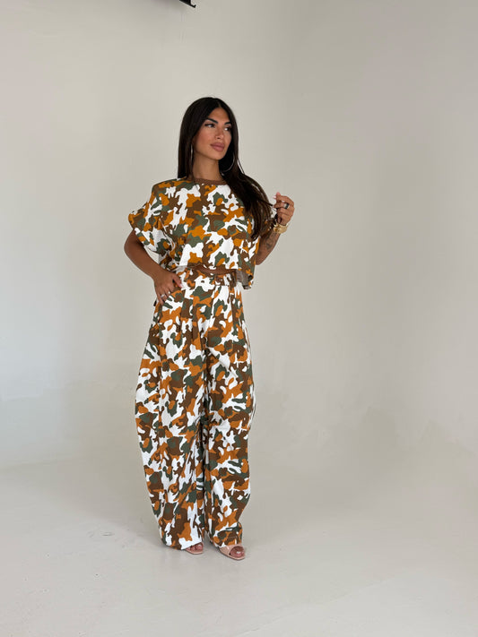 Coordinato Orange Mimetico