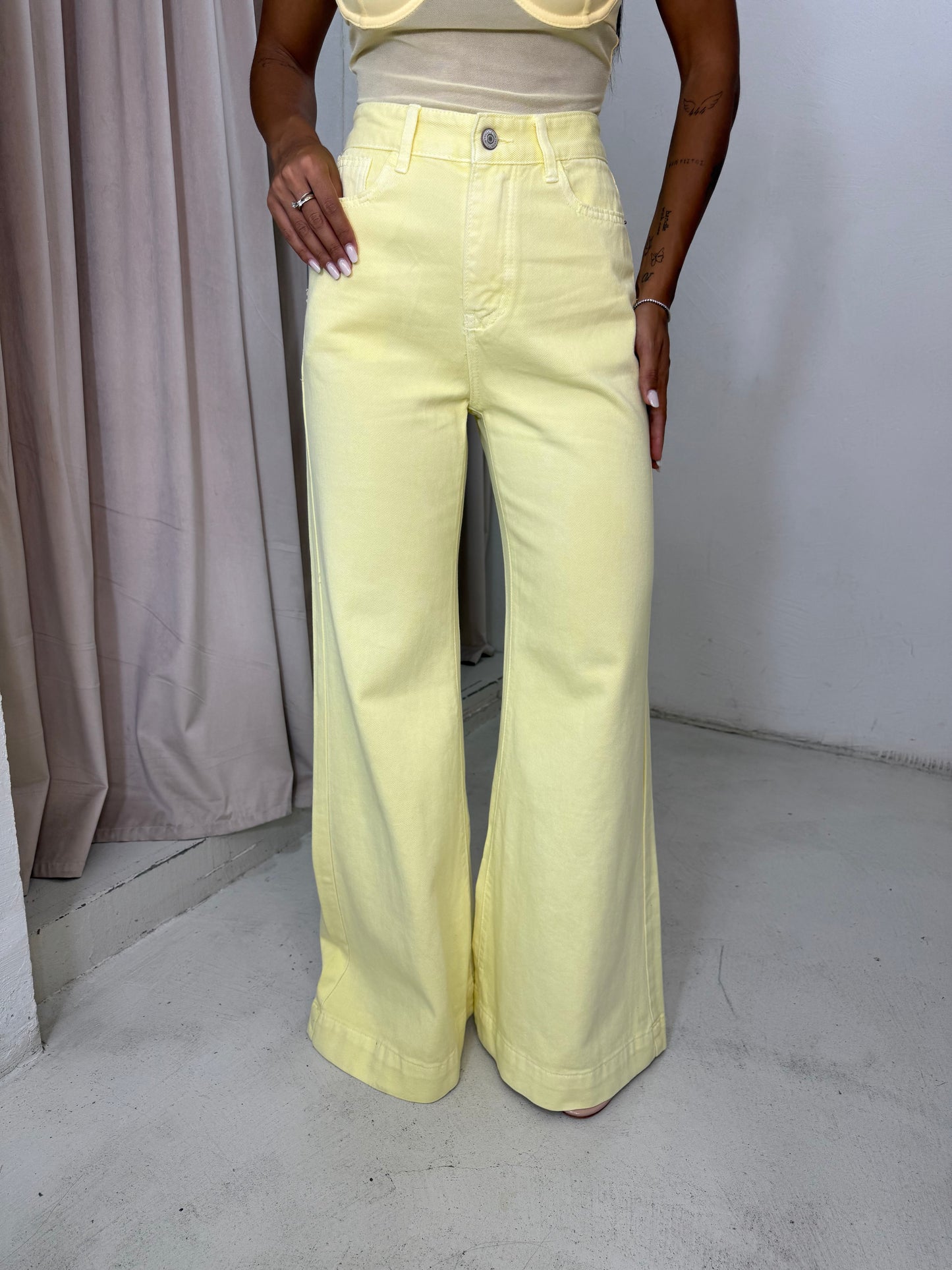 Jeans Zampa Giallo