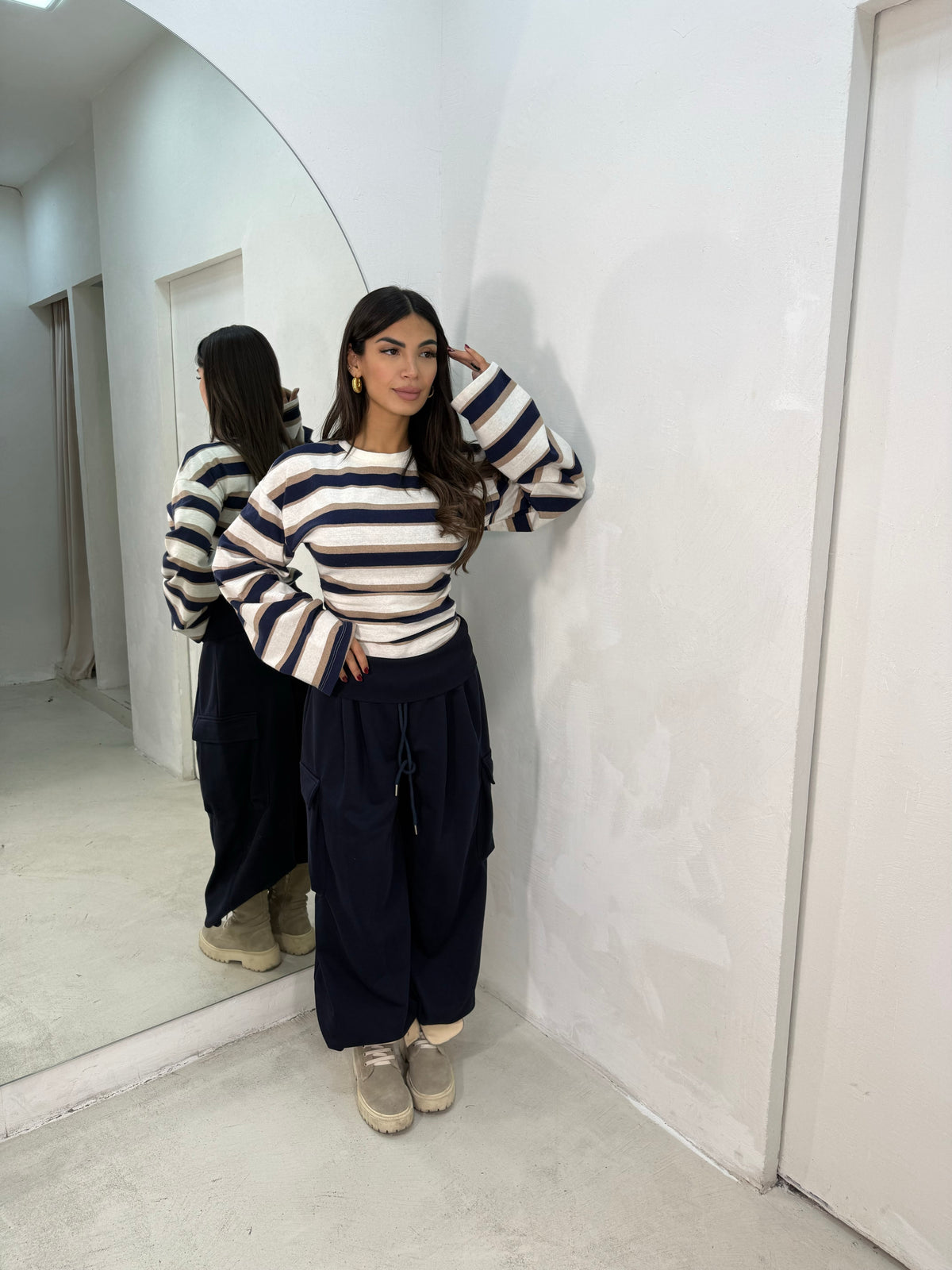 Maglia Righe Blu