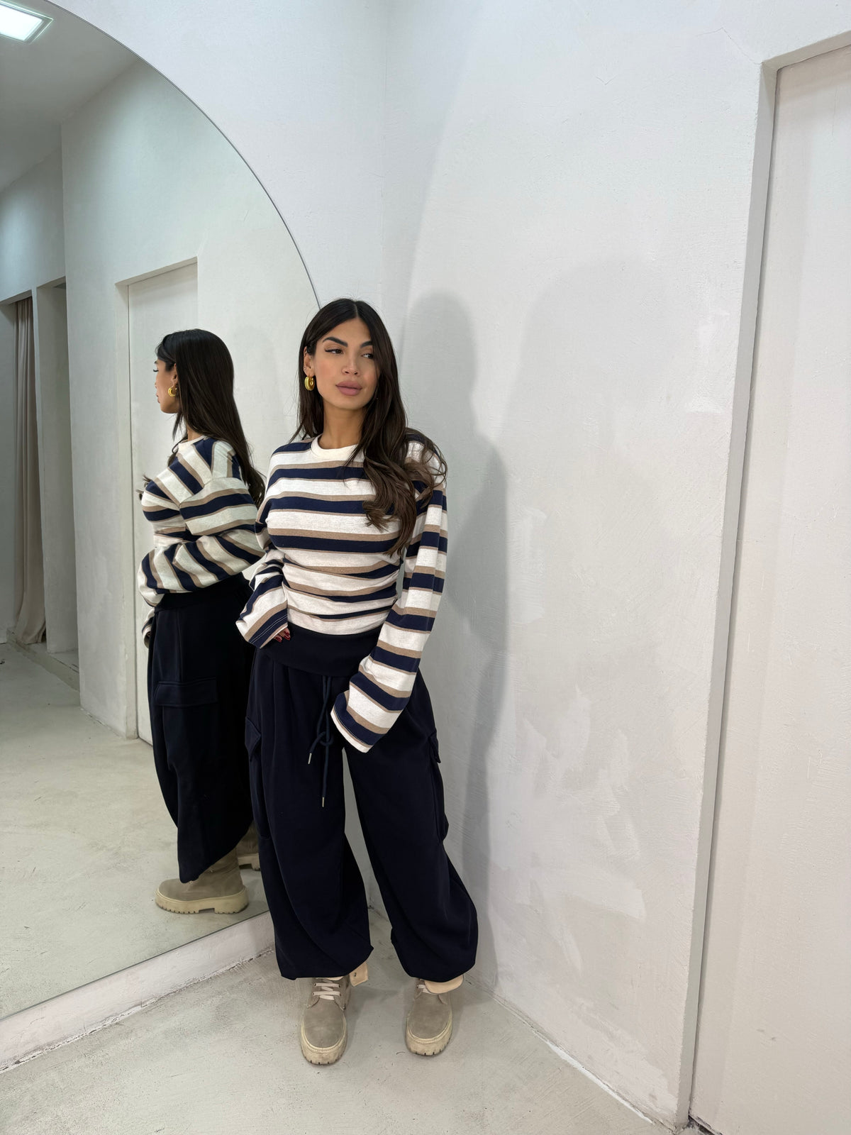 Maglia Righe Blu