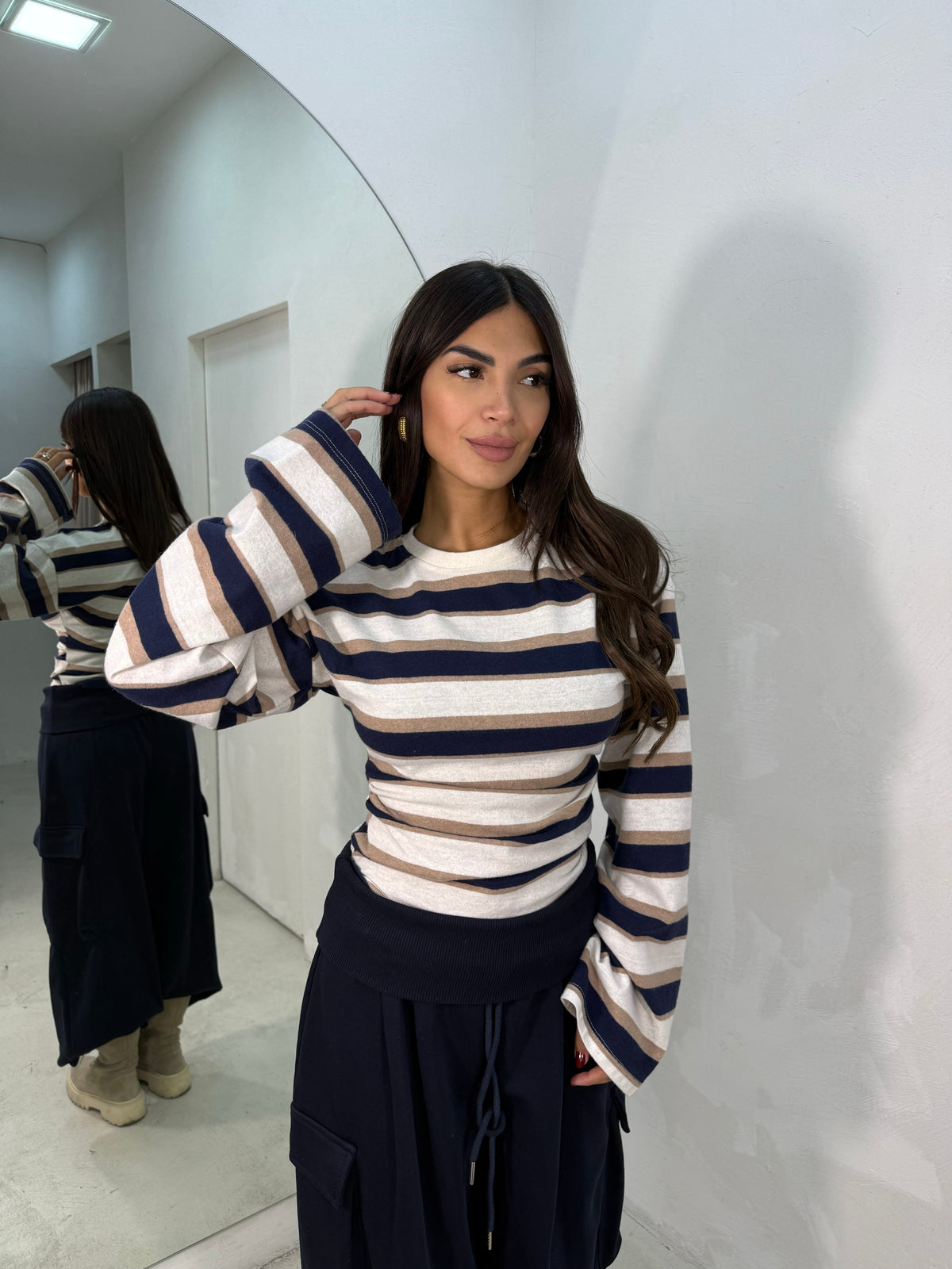 Maglia Righe Blu