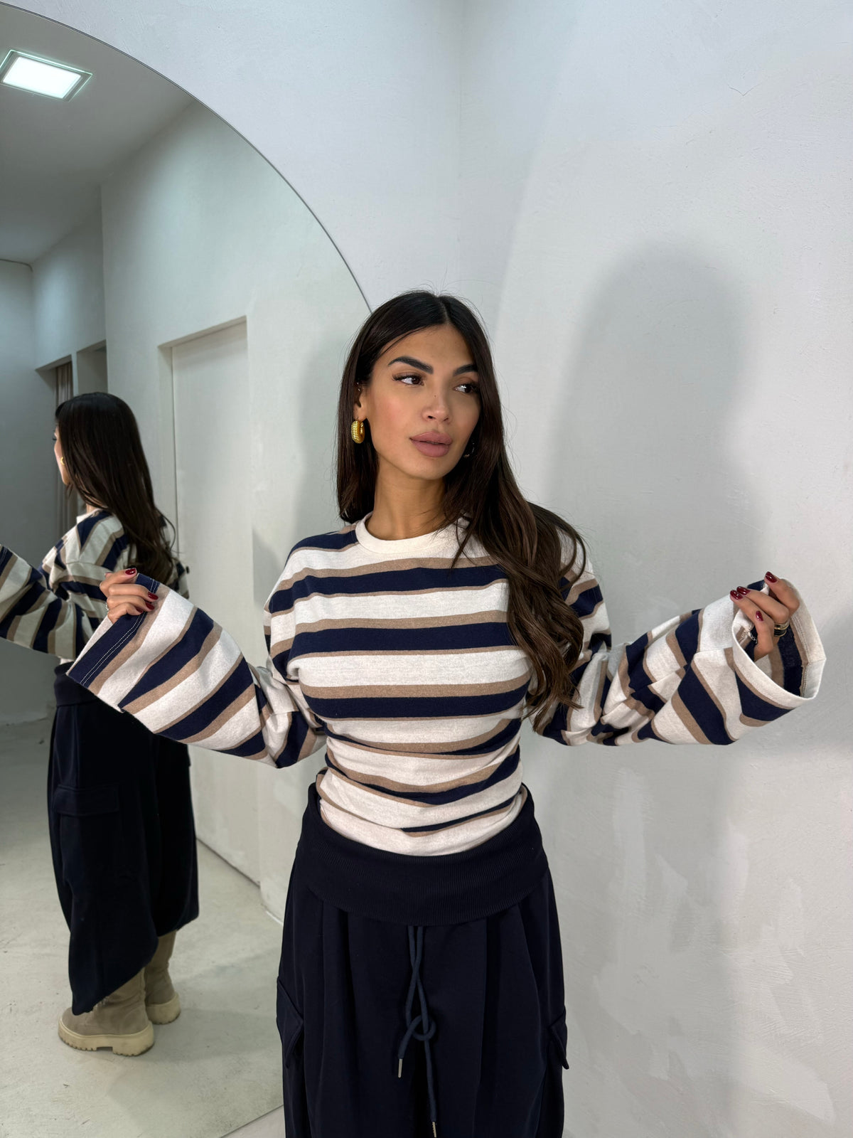 Maglia Righe Blu