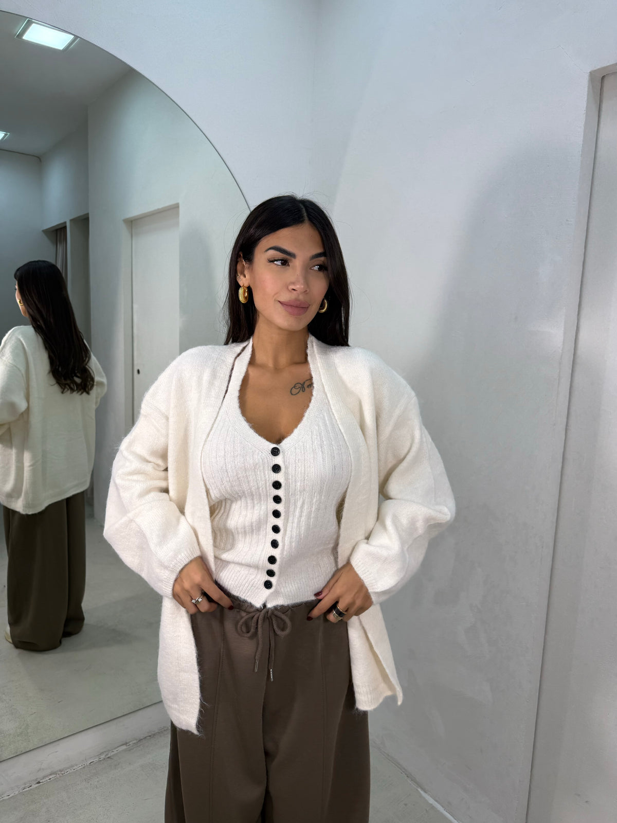 Cardigan Twinset Top